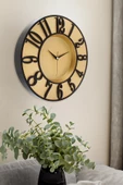 GOLD KASA SİYAH RAKAM DUVAR SAATİ 34 CM - 1