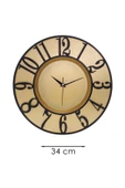 GOLD KASA SİYAH RAKAM DUVAR SAATİ 34 CM - 3