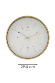DEKORATİF BEYAZ KADRAN KÜÇÜK RAKAMLI DUVAR SAATİ 29.5 CM - 3