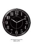 YALDIZLI RAKAMLI SİYAH ZEMİNLİ DUVAR SAATİ 35 CM - 3
