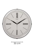 ROMA RAKAM BEJ ZEMİNLİ BOMBELİ DUVAR SAATİ 35 CM - 3