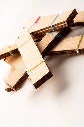 Ahşap Mum Fitili + Yapışkanlı Sehpa - 30 Adet ( 20mm x 100mm x 0,5mm ) thumbnail 6