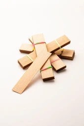 Ahşap Mum Fitili - 40 Adet ( 20mm x 100mm x 0,5mm ) thumbnail 2