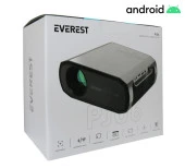 Everest PJ06 Gri- Siyah 1080P 9800 Lümens Tripodlu Android 9.0 4K Destekli Full HD Projeksiyon Cihaz - 1