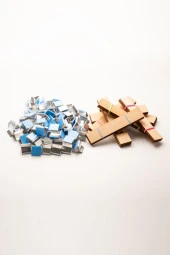 Ahşap Mum Fitili + Yapışkanlı Sehpa - 75 Adet ( 20mm x 100mm x 0,5mm ) thumbnail 2