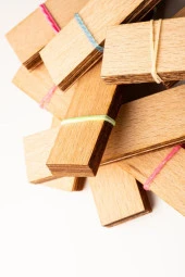 Ahşap Mum Fitili + Yapışkanlı Sehpa - 75 Adet ( 20mm x 100mm x 0,5mm ) thumbnail 7