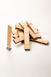 Ahşap Mum Fitili + Yapışkanlı Sehpa - 100 Adet ( 20mm x 100mm x 0,5mm ) thumbnail 3