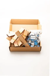 Ahşap Mum Fitili + Yapışkanlı Sehpa - 100 Adet ( 20mm x 100mm x 0,5mm ) thumbnail 4