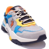 U.s Polo Assn Vıncent Gri Mavi Ortopedik Günlük Erkek Spor Ayakkabı - 1