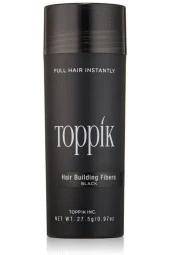 Topik Saç Dolgunlaştırıcı Fiber Siyah (BLACK) 27.5 G Hair Building Fibers 3 Adet Alana Tarak Hediye - 4