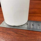 200 cc Silindir Mat Sert PE Şişe - Beyaz Kapaklı- 200ml Beyaz PE Şişe x 10 Adet thumbnail 3