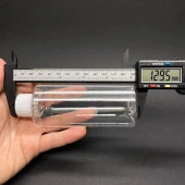 200 cc Silindir Keskin Küt Boyunlu Sert (27gr) Pet  Şişe - Beyaz Kapaklı- 200ml Kapaklı Plastik Şişe x 10 Adet thumbnail 2