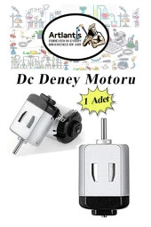 Motor Deney Seti 1 Paket Pervane Dc Motor Anahtar Pil Yatağı Pil Krokodil Kablo Okul Sınıf Deney Malzemesi - 2