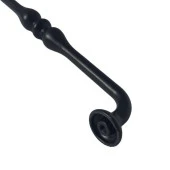 15 Adet Fesleğen Kulp 160 mm Siyah Mutfak Kulpu Çekmece Dolap Kapak Kulbu Metal  Mobilya Dolabı Kulpları thumbnail 4