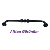 15 Adet Fesleğen Kulp 160 mm Siyah Mutfak Kulpu Çekmece Dolap Kapak Kulbu Metal  Mobilya Dolabı Kulpları thumbnail 5