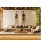 50 mm x 2800 mm Bronz Sibu Aynalı Pleksi Şerit Mobilya Süsü - 1