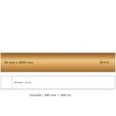 50 mm x 2800 mm Bronz Sibu Aynalı Pleksi Şerit Mobilya Süsü - 2