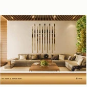 40 mm x 2800 mm Bronz Sibu Aynalı Pleksi Şerit Mobilya Süsü - 1