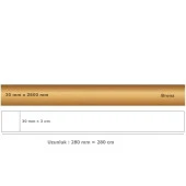 30 mm x 2800 mm Bronz Sibu Aynalı Pleksi Şerit Mobilya Süsü - 2