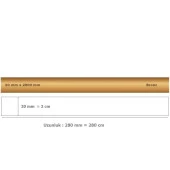 20 mm x 2800 mm Bronz Sibu Aynalı Pleksi Şerit Mobilya Süsü - 2