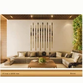 15 mm x 2800 mm Bronz Sibu Aynalı Pleksi Şerit Mobilya Süsü - 1