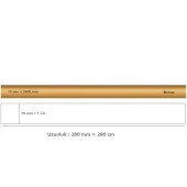 10 mm x 2800 mm Bronz Sibu Aynalı Pleksi Şerit Mobilya Süsü - 2