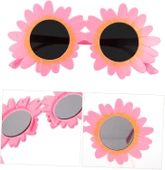 Pembe Renk Papatya Şekilli Parti Gözlüğü 18x10 cm thumbnail 1