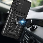 Vendas Samsung Galaxy A54 Kılıf Magnetik Standlı Kamera Korumalı Zore Sürgülü Vega Kapak - 11