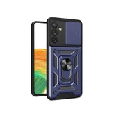 Vendas Samsung Galaxy A34 Kılıf Magnetik Standlı Kamera Korumalı Zore Sürgülü Vega Kapak - 2