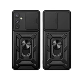 Vendas Samsung Galaxy A34 Kılıf Magnetik Standlı Kamera Korumalı Zore Sürgülü Vega Kapak - 9