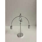 Dekoratif Bisiklette Salanan Adam Metal Denge Biblosu 20 Cm - 1
