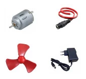 Adaptörlü Motor Pervane Soketli Elektrik Deney Seti - Öğrenci Elektrik Devresi - 1