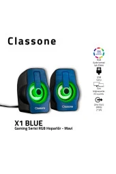 X1 Blue Rgb Gamıng Hoparlör-mavi - 1