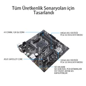 ASUS PRIME B550M-K DDR4 M2 PCIe NVME HDMI DVI PCIe 16X v4.0 AM4 mATX - 7