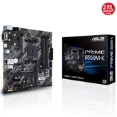 ASUS PRIME B550M-K DDR4 M2 PCIe NVME HDMI DVI PCIe 16X v4.0 AM4 mATX - 2