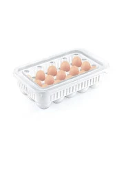 MBToys Yumurta Saklama Kabı 15;li 2 Adet, Steril Yumurtalık, Kapaklı Yumurta Organizeri - 1