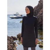 Mayovera Siyah Spor Düz Tek Kapalı Mayo Üstü thumbnail 6