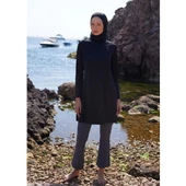 Mayovera Siyah Spor Düz Tek Kapalı Mayo Üstü thumbnail 4