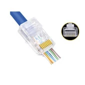 Elitstore RJ45 Konnektör Yeni Nesil Açık Uçlu 100 Lü Paket - 1