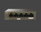 Tenda G0-5G-PoE 5 Port 4 Port Poe+ 10-100-1000 Switch Çelik Kasa POE Router - 1