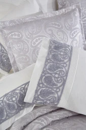 Çeyiz Diyarı Şal 10 Parça Battaniyeli Çeyiz Seti Gri thumbnail 7