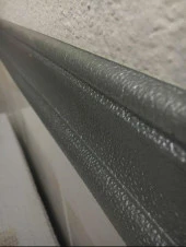 Renkli Duvarlar Düz Gri 8cm-117cm Kendinden Yapışkanlı Çıta Çerçeve Süpürgelik Pervaz Kenar Bantlama Salon Ofis thumbnail 1