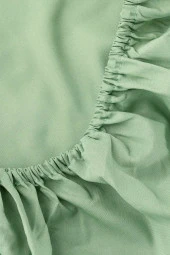 Rivaİstanbul Yeşil Pamuklu Tek Kişilik Lastikli Çarşaf 100x200 thumbnail 5