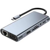 TYPE-C den HDTV ye çevirici 11'i 1 arada 11 in1 TYPE-C HUB 11 in 1 TYPE-C - HDMI+USB3. - 2
