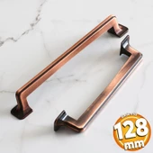 Penguen 128 mm Eskitme Antik Bakır Metal Mobilya Mutfak Çekmece Dolap Dolabı Kulpu Kulbu Kulpları thumbnail 1