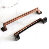 Penguen 160 mm Eskitme Antik Bakır Metal Mobilya Mutfak Çekmece Dolap Dolabı Kulpu Kulbu Kulpları thumbnail 7