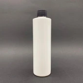 250 cc Beyaz PE  Şişe - Siyah  Kapaklı- 250ml Kapaklı Plastik Şişe x 10 Adet thumbnail 1