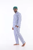Kocabey 4007 Uzun Kol Çizgili Gaffur Erkek Pijama Takım - 8