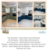 Stella Su Bazlı Akrilik Boya Antik Beyaz thumbnail 3