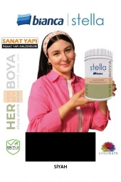 Stella Su Bazlı Saf Akrilik Boya - Siyah thumbnail 1